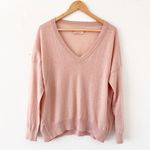Zadig & Voltaire Brumy V-Neck Cashmere Sweater in Light Pink Photo 3