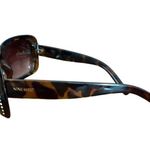 Nine West Tortoise Shell Sunglasses Clear Rhinestone Accents Vacation Summer Photo 2