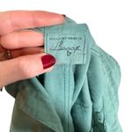 Frank & Eileen  Barry Featherweight Cotton Voile Button Up Shirt in Moss Green Photo 8