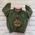 Harry Rosen olive green elephant safari quarter zip sweatshirt size large Photo 0