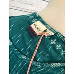 Roxy NWT Tunic Shirt Dress Swimsuit cover Up Medium Viscose IMPERFECT Teal Photo 4