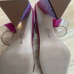 Schutz  Hot Pink Embellished Block Heel SlideAriellen Embellished Sandal sparkle Photo 4