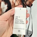 Julia Jordan  Women's Midi Dress Size 12 Floral Black‎ Multi Short Sleeve Wedding Photo 5