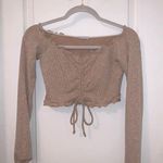 Jovani Long Sleeve Crop Top Photo 0