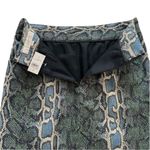 Loft Pencil Skirt Blue Green Tan Snake Skin Print Knee Length Skirt Size 0 NEW Photo 5