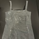 Forever 21 Gunmetal Silver Slit Leg Dress Photo 1