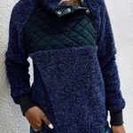 Boxercraft Blue Long Sleeve Sherpa Pullover Photo 2