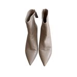 Stuart Weitzman  Juniper 70 Pale Gray Leather Tab Ankle Boots Size 7.5 Photo 12