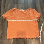 Hippie Rose  Orange With Lace Crop Top Size Large Photo 10