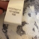 Chico's Chico’s Black White Abstract Print Short Sleeve Cardigan Size 1 (Medium) Photo 4