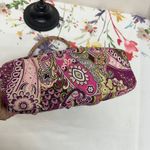 Vera Bradley Eloise Very Berry Paisley Floral Quilted Kiss Lock Shoulder toteBag Photo 10