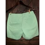 Talbots  Petites Women's Sz 6P Turquoise Mint Green Chino Shorts‎ Photo 3