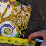 August Silk  Yellow and Black Patterned Blouse w/ Matching Capri Pants | Sz S Photo 10