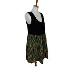 Yesno  XL Green Floral Print Sleeveless Dress Boho Cottagecore Casual Aesthetic Photo 2