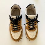 French Connection Brie Brown White Lace Up Sneakers Women 6.5 Photo 1