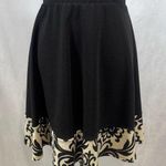 Le lis black and cream Aline skirt size medium Photo 0