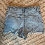 ZARA High Waisted Jean Shorts Photo 2