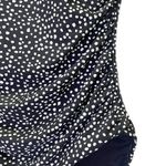 NWT Janela Bay Bardot One Piece Strappy Back Swimsuit Black White Dots Size XXXL Photo 7