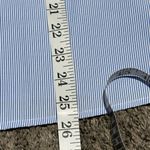 Women's DRA Blue White Stripes Long Sleeve bell Sleeves Blouse Shirt size xs Photo 15