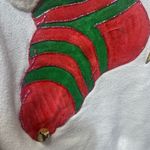 Vintage 1980’s Puffy Paint Ugly Christmas Sweater Sweatshirt 2X (flawed) White Photo 7
