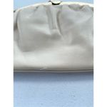 Vintage Off White Genuine Leather Crossbody Shoulder Bag Chain Strap Envelope Cl Photo 10
