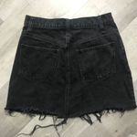 Madewell  Black Denim Distressed Hem Mini Skirt Women's sz 26, 0, XS Photo 3