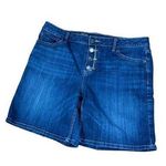 Simply Vera, Vera Wang Simply Vera Vera Wang Denim Shorts with Button Fly Closure Perfect for Summer Photo 0