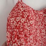 Lily White Lily Rose Women's Floral Smocked Molded Cup Sun Tank Maxi Dress Red‎ XXL 2X Photo 4