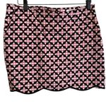 GOLFTINI FIERCE Geometric Patterned Pink Black White Scalloped Hem Skirt Skort 4 Photo 2
