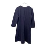Escada Sport Sheath Dress 6 Navy Blue Knee Length 3/4 Sleeve Designer Crewneck Photo 2