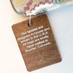 Maruca Boulder Beetle Beige Tapestry Wristlet Wallet New! Boho Festival Woven‎ Tan Photo 4