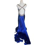 Tiffany Designs Womens  Exclusive 46837 Blue Ball Gown Prom Dress - Sz 12 Photo 7