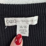 Cato  14 / 16 Top Lace Bell Sleeves Black Whimsigoth Fairy Ribbed Pullover Fitted Photo 4