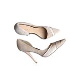 L.A.M.B. . - Suede & Leather Pointed Toe Heels Nude Sz 10 Photo 1