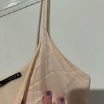 ZARA  Satin Effect Wrap Dress Mini Beige Pink‎ size small Photo 7