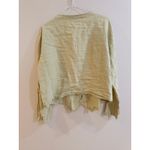 CP Shades  Sausalito Linen Cardigan Button Up V Neck Light Celery Green Size L Photo 5