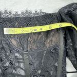 V. Chapman Zinnia Black Lace Corset Bustier Top Long Sleeve Romantic Size 0 NWT Photo 12