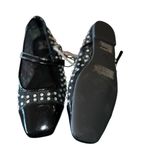 NEW NY & C Mary Jane Ballet Flats with Rhinestones Square Toe Black Mesh Fabric Size 8 Photo 3