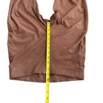 American Eagle  Size S High Rise Brown Flared Pants Faux Suede Pull On Western Photo 8