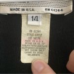 Vintage 90’s Dress Slinky Knit Size 14 Black Glittery Leaf Design Whimsigoth Photo 5