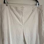 Eileen Fisher Cotton Hemp Tapered Chino Trouser Pant in White Sz 22 Plus Size Photo 3