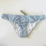 J.Crew  Hipster bikini bottom in seersucker stripe Retro Blue Size 2X NWT Photo 2