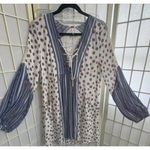 Free People  Floral Boho Hippie Gypsy Striped Lightweight Mini Sun Dress Small Photo 0