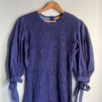 Oliphant Morocco Smocked Tie dress Blue Photo 3