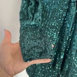 AQUA Belted Sequin Mini Dress GREEN emerald SMALL Formal Cocktail Photo 8