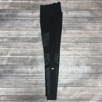 Alo Yoga Alo Black Moto 7/8 Ankle Length Sheer Mesh Pleated Spandex Inserts Medium 87370 Photo 6