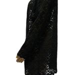 Amanda Smith Black Lace Open Front Cardigan Coverup 3 Quarter Sleeve Womens 16W Photo 1