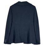 Ann Taylor  Blazer Womens M Black Button Career Stretch Structured Minimalist Photo 2