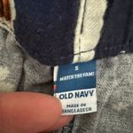 Old Navy  Navy Flannel Santa Novelty Print Long Pajama Drawstring Closure S #2184 Photo 4