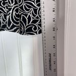 Papaya  Black Ivory Embroidered Tank Top M Made in USA Y2K Fitted Peplum Style Photo 5